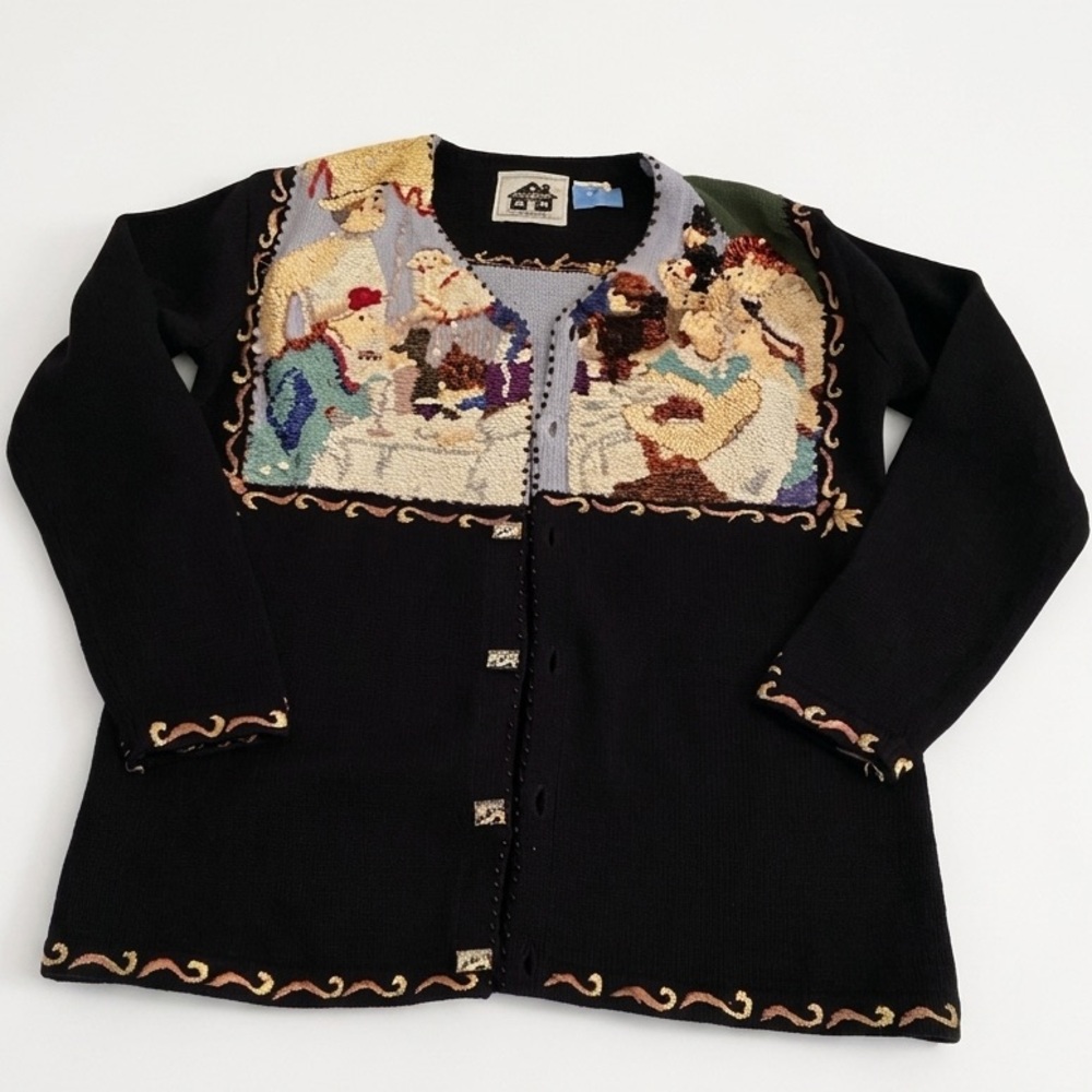 Storybook Knit Novelty Cardigan Sweater